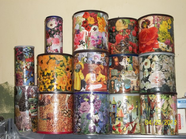 decoupage cans